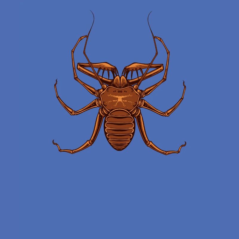Zeichnung einer Geißelspinne