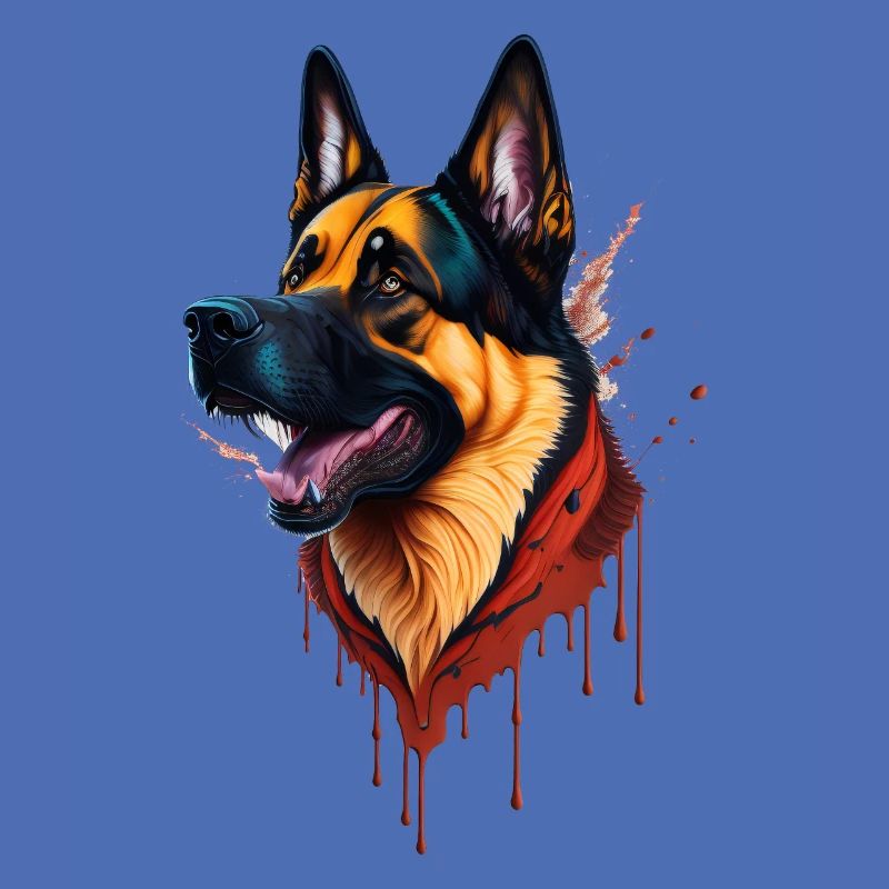schäferhund german shepherd splashart