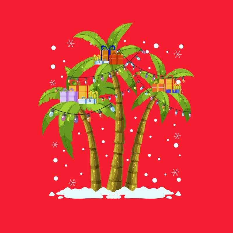 Decorated palms at Christmas? No problem!