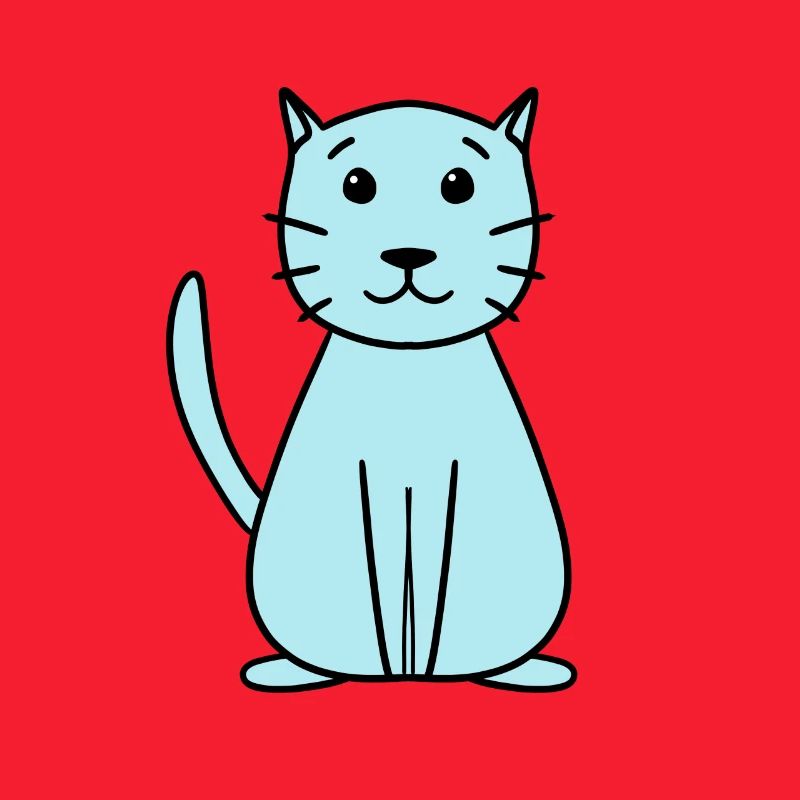 einfache niedliche Katze