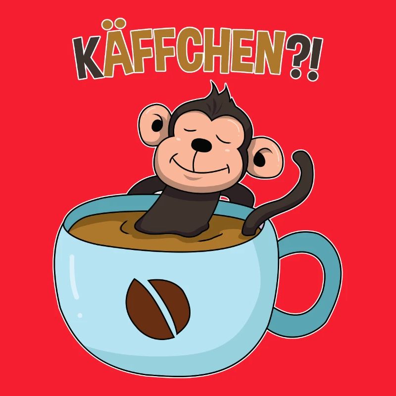Kaffeepause mit Affe