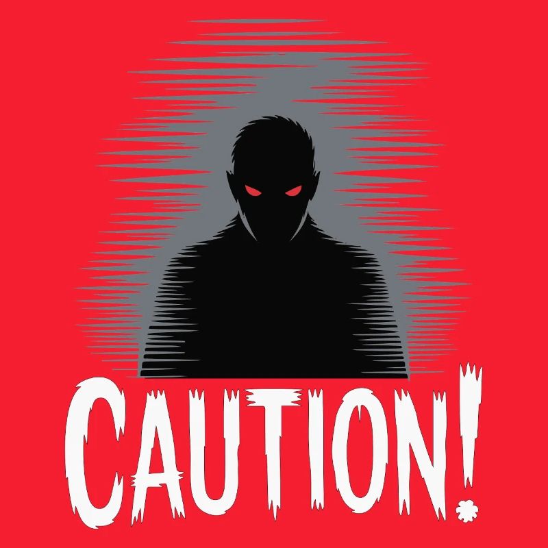 Dark Shadow Caution Graphic