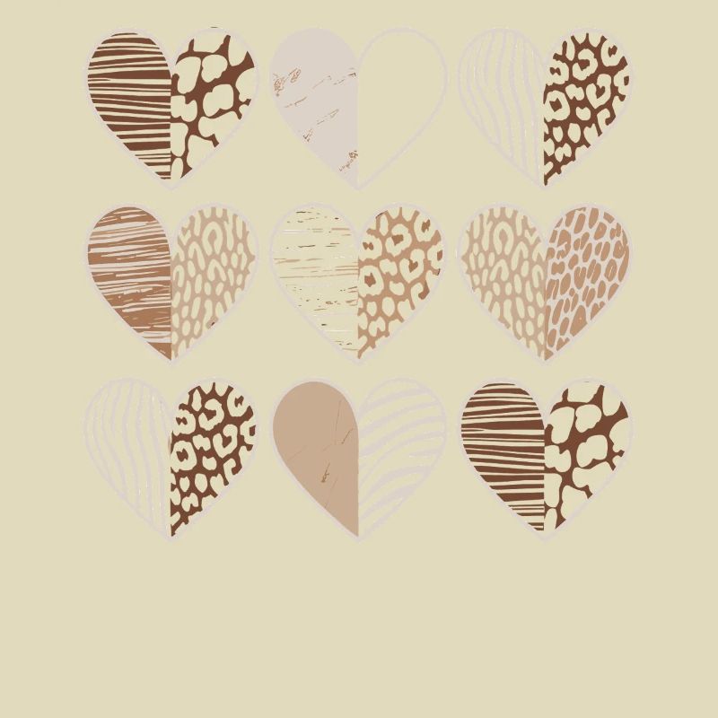 Leopard Muster Herzdesign