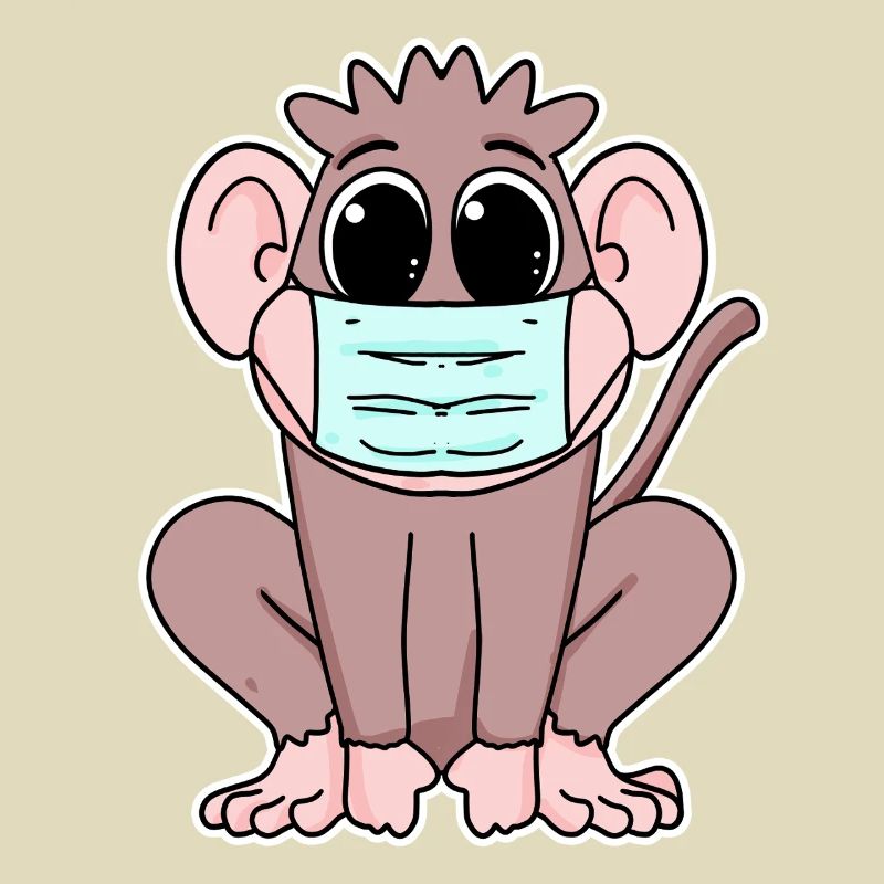 Monkey with mask