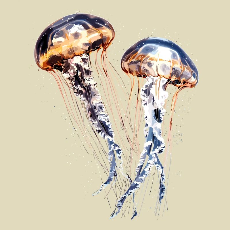 Méduse Méduse de feu Méduse Méduse mignonne
