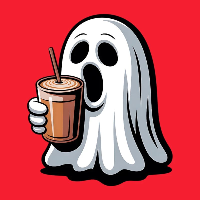 Geist mit Kürbislatte