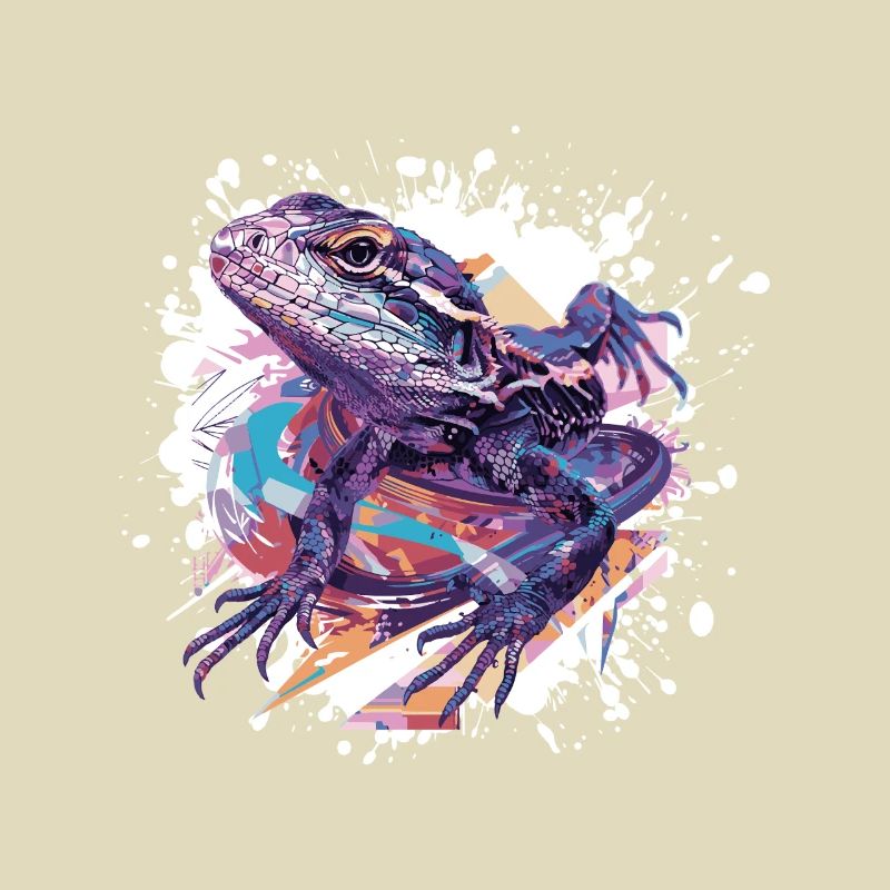 Frosch Farbklecks Kunst