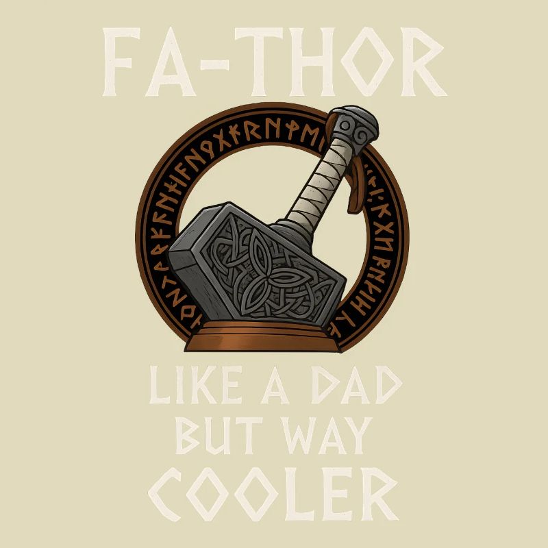Conception du marteau du père viking Fa-Thor