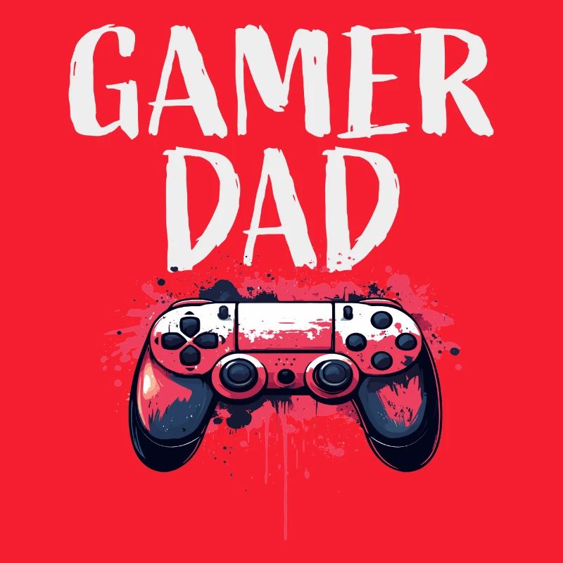 Gamer Dad Controller Kunst