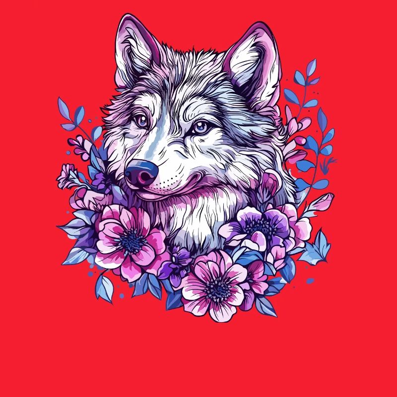 Loup fleur : explosion de couleurs dans la couronne de fleurs