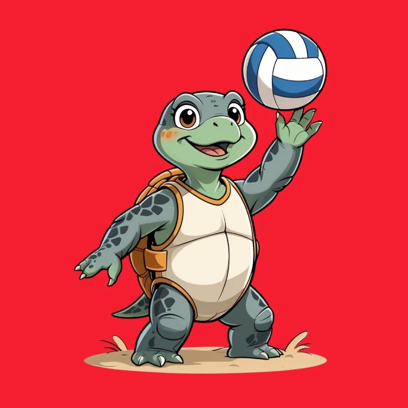 Volley-Turtle with backpack