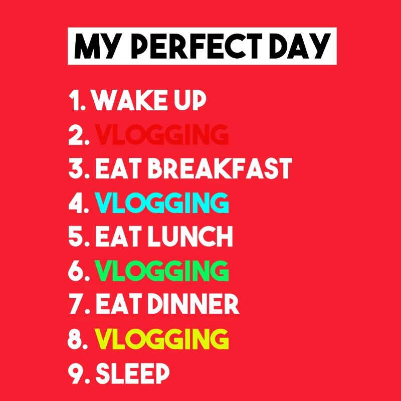 Mein perfekter Tag Vlogging-Zeitplan – Creator-Kunst