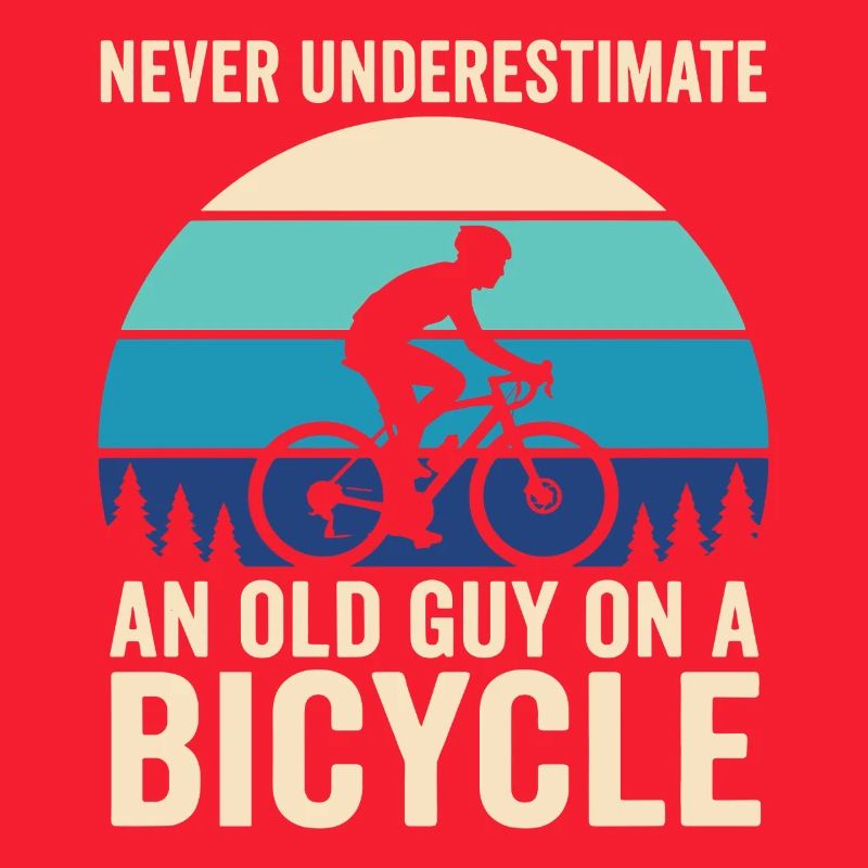 Never Underestimate Old Guy Bicycle