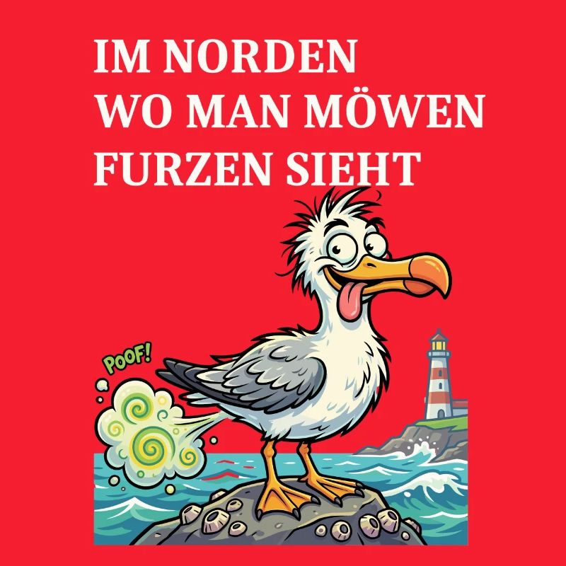 Norddeutscher Humor Spruch Möwe
