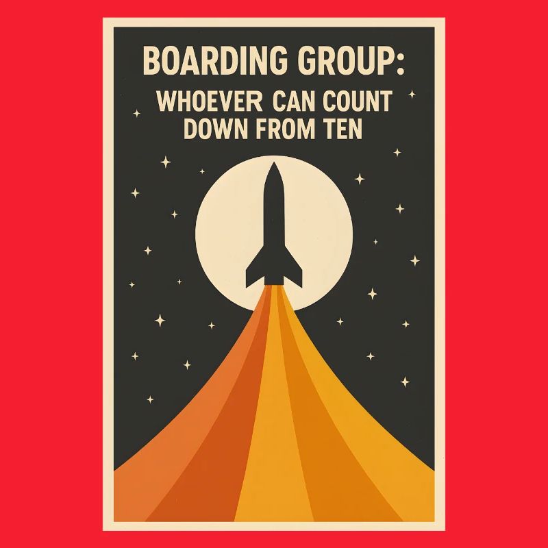 Countdown Boarding | Rocket Space Humor