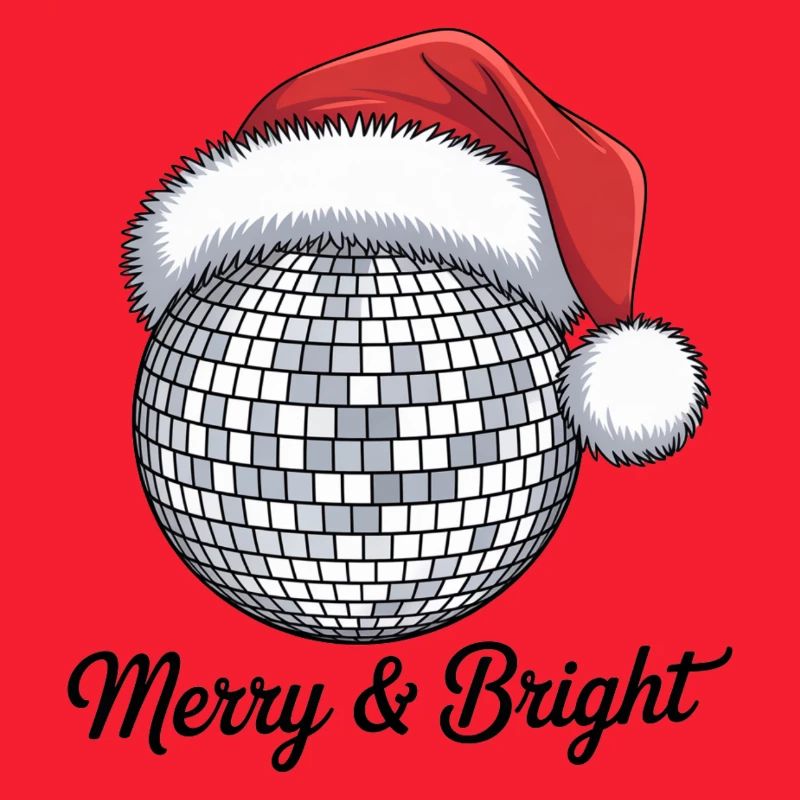 Disco Weihnachtsmann mit Merry & Bright