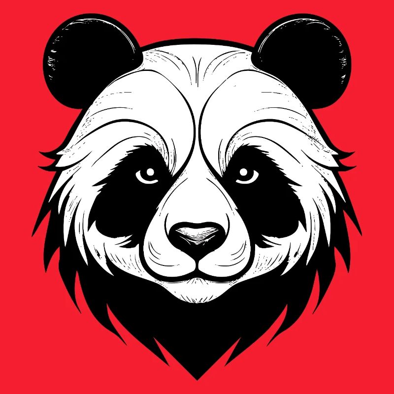 Conception élégante du masque de panda
