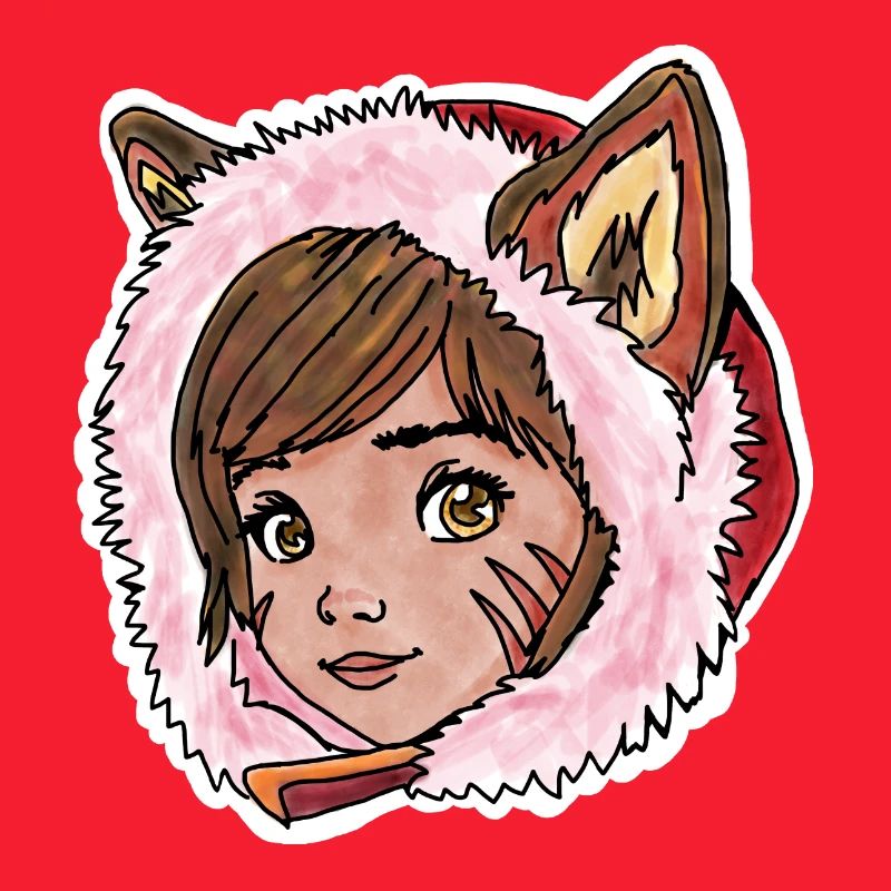 Rotkäppchen als kleiner Wolf