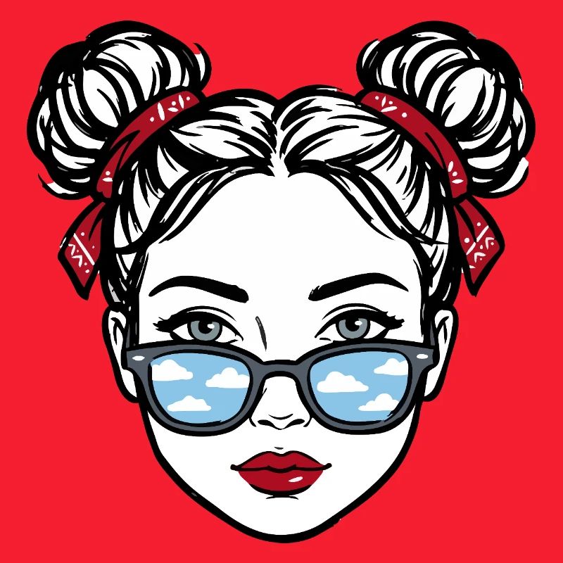 Fille à lunettes Cloud Reflex Pop Art