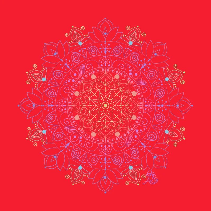 Leuchtendes Mandala Muster