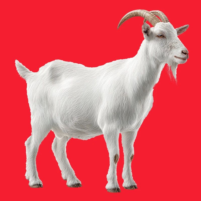 Portrait de chèvre de montagne blanche