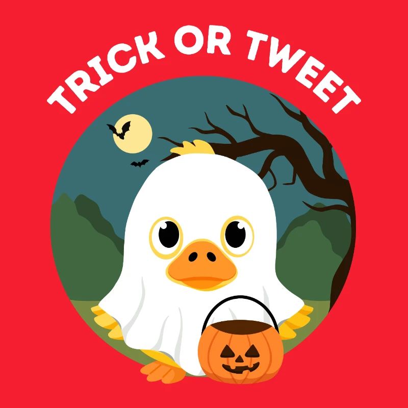 Lustiges Halloween – Süßes oder Tweet Entlein