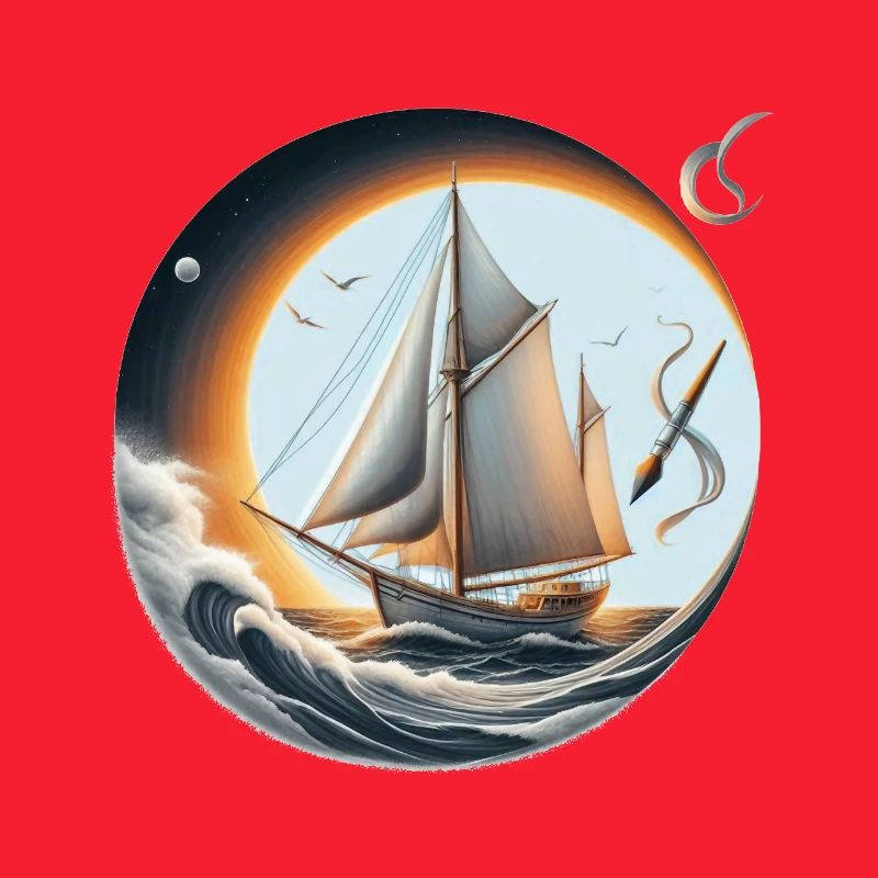 Sailing Circle at Sunset