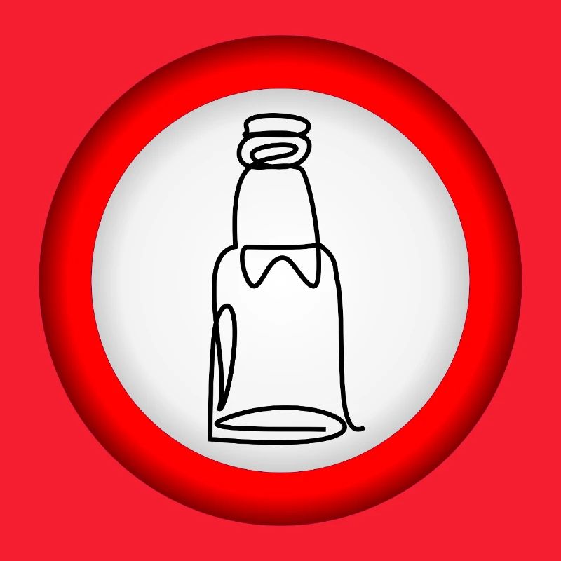 VERBOT BIERFLASCHE
