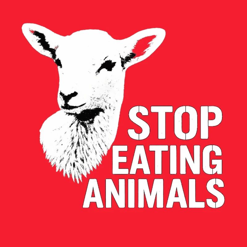 Stop Eating Animals Vegane Botschaft