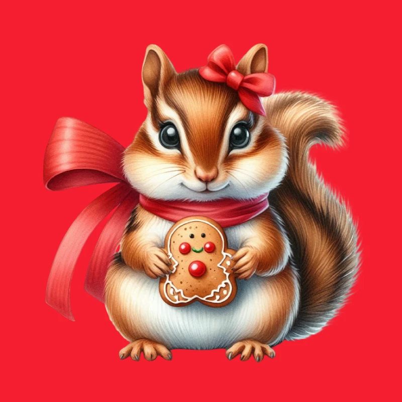 Ingwer-Eichhörnchen mit Keks