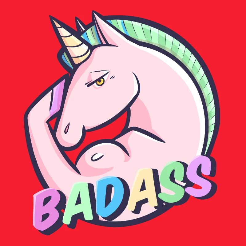 Cooler Pastell-Einhorn-Regenbogen