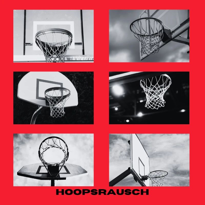 Hoopsrausch BW Collage