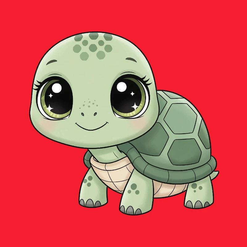 Mintgrüne Kuschelturtle