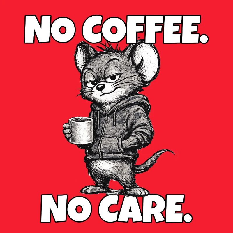 No Coffee. No Care. – Maus (Sarkasmus)