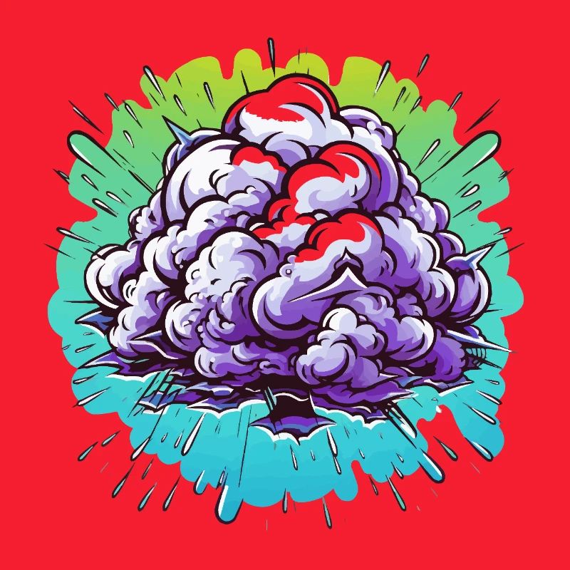 Explosion de la Boule de Brume Violette