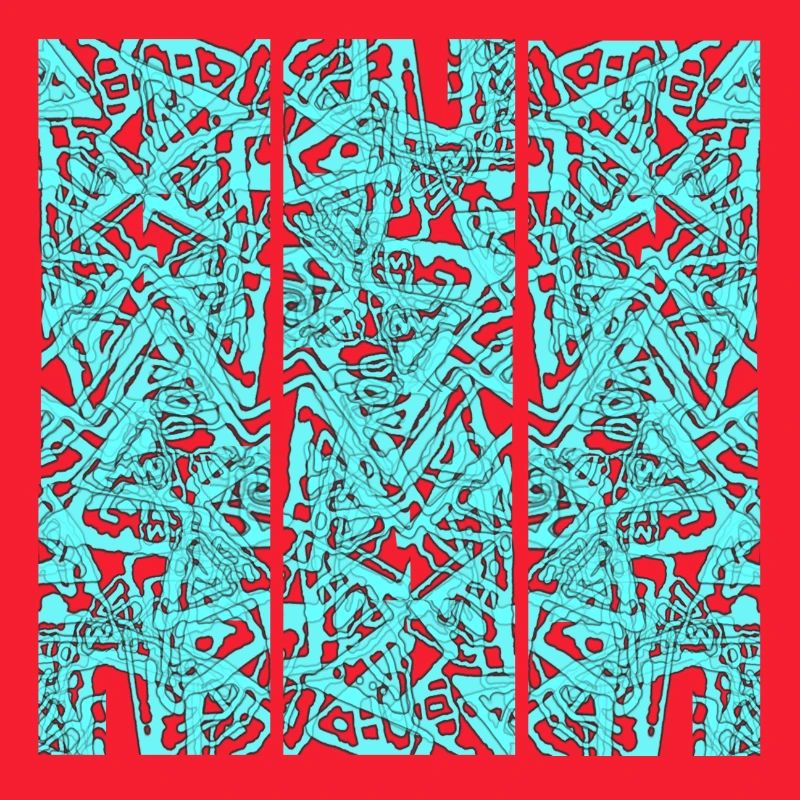 Triptyque du Chaos Turquoise