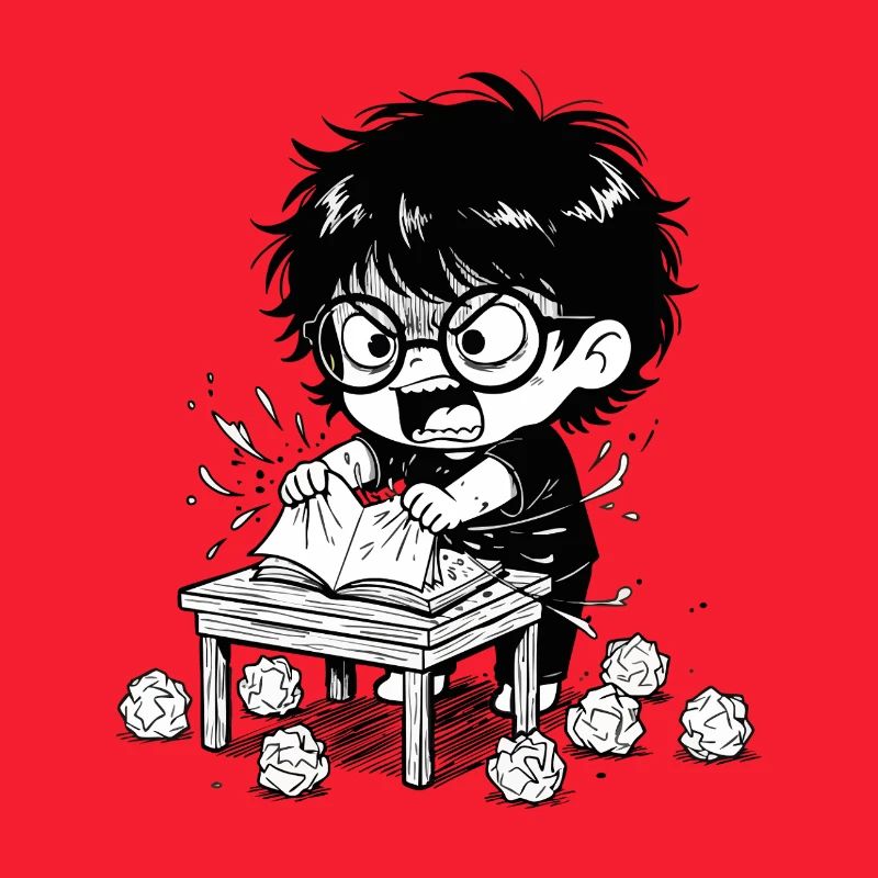 Child Anger Zerrissen Buchstudien