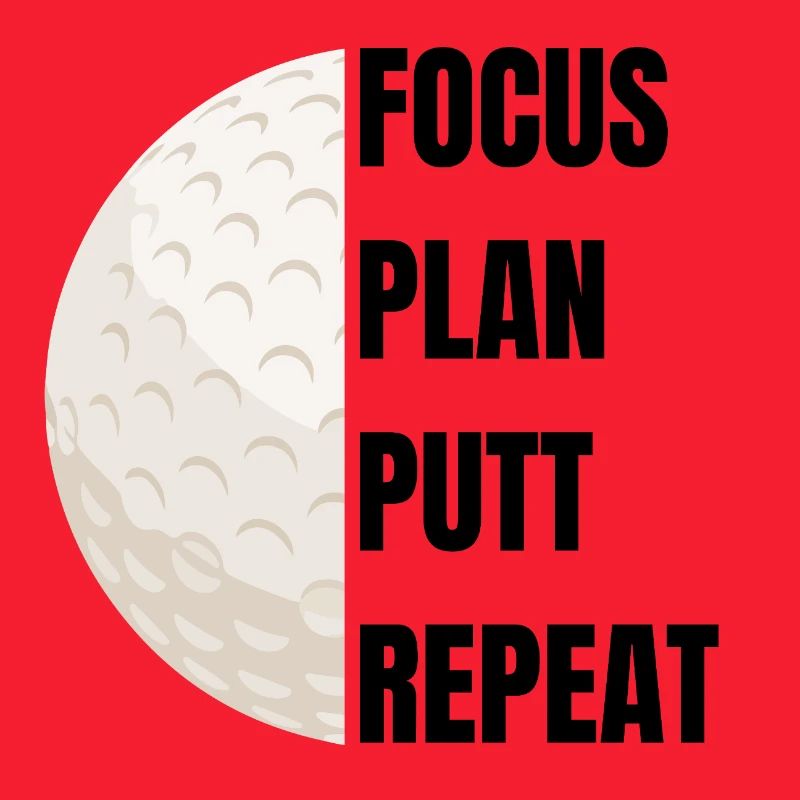 Focus Plan Putt Repeat – Golfslogan
