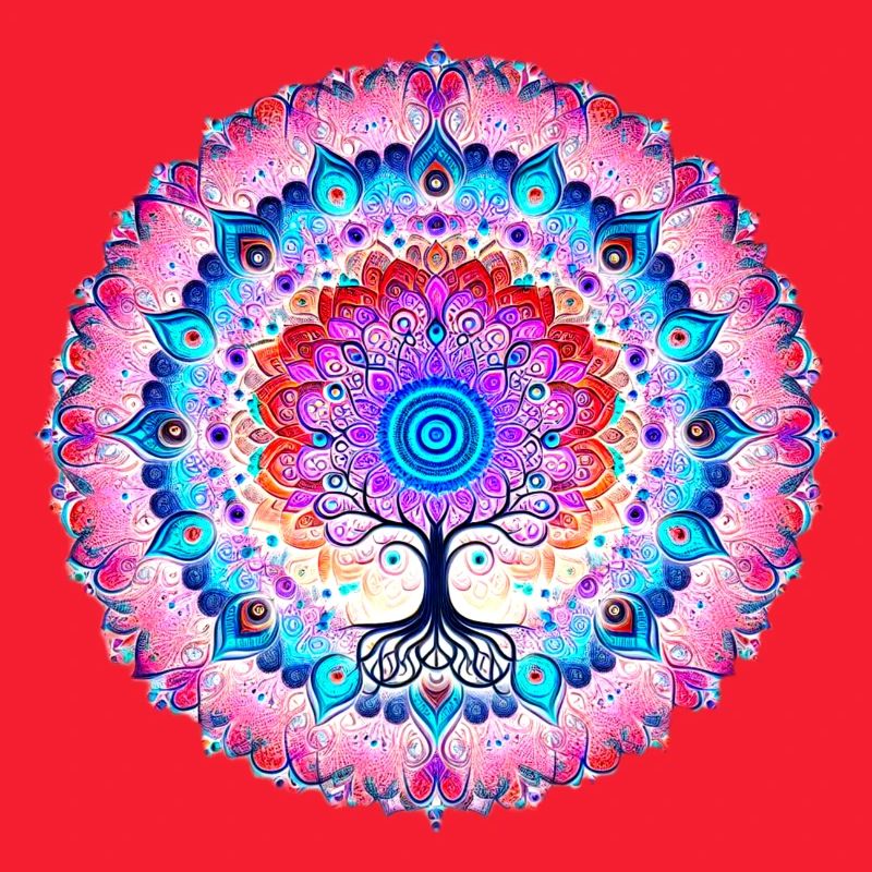 Mandala-Baum der Farben