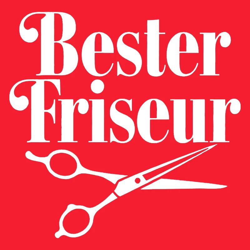 Bester Friseur mit Scheren-Logo