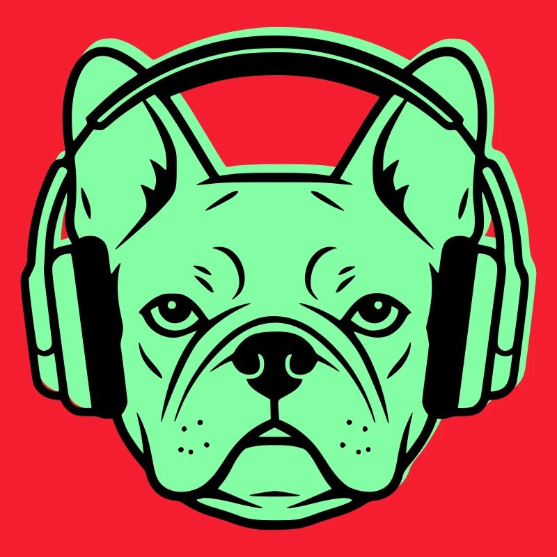 Frenchie DJ Kopfhörer Musik