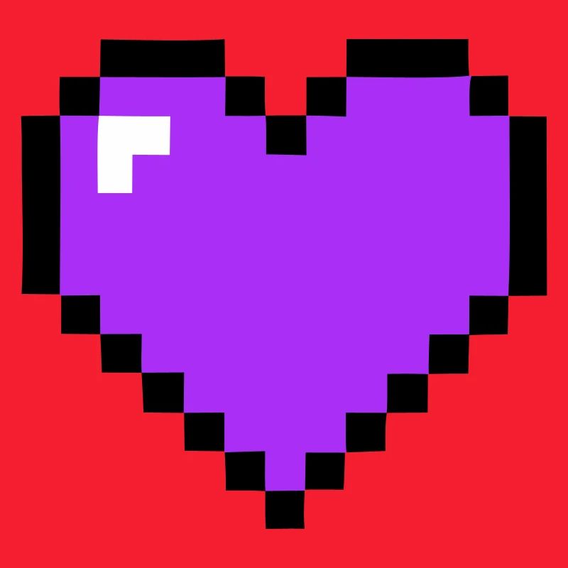Pixel Herz 8-Bit Gesundheit