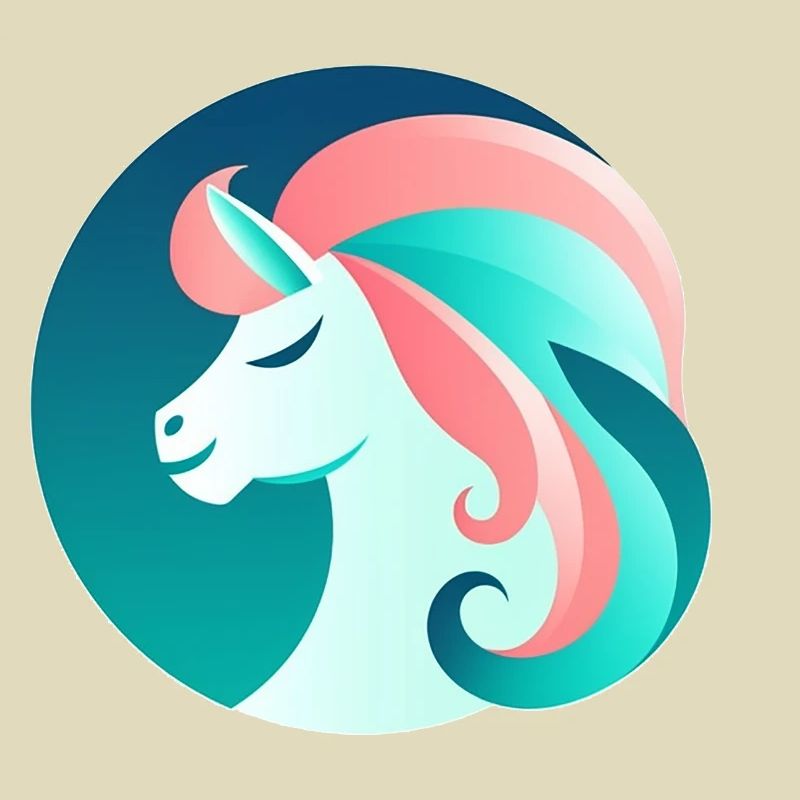 Neon Einhorn Traumbild