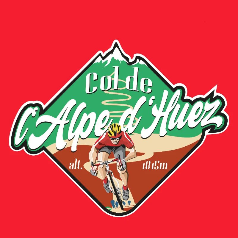 Col de l'Alpe d'Huez Radfahrer