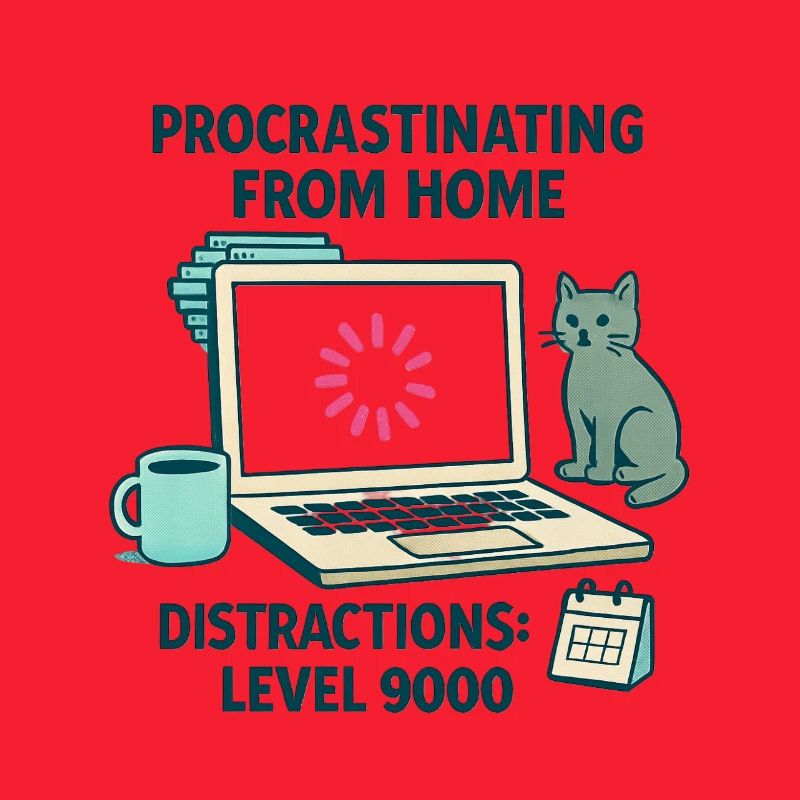 Humor Procrastination Telecommuting Chat and Coffee