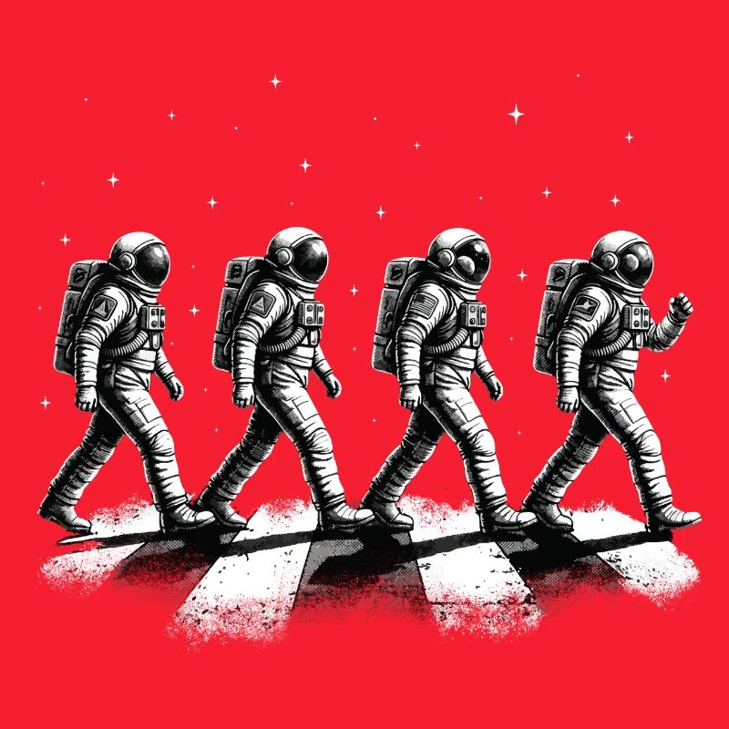 Walking Astronauts Space Exploration