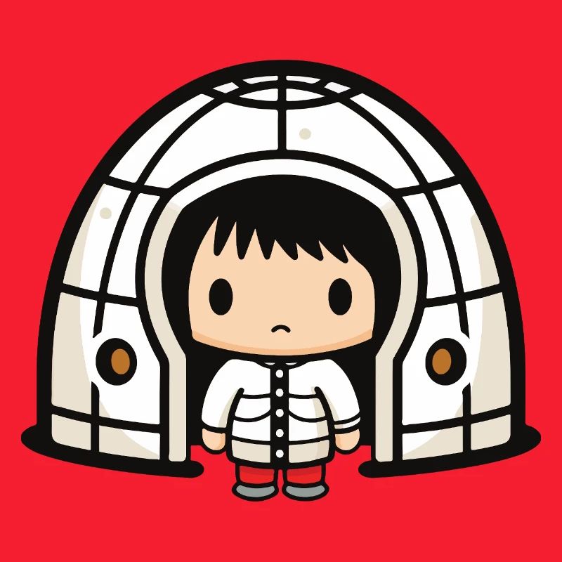 Winter Eskimo Iglu Comic