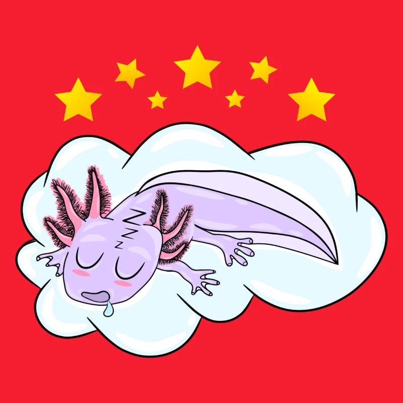 Schlafendes Oxolotl
