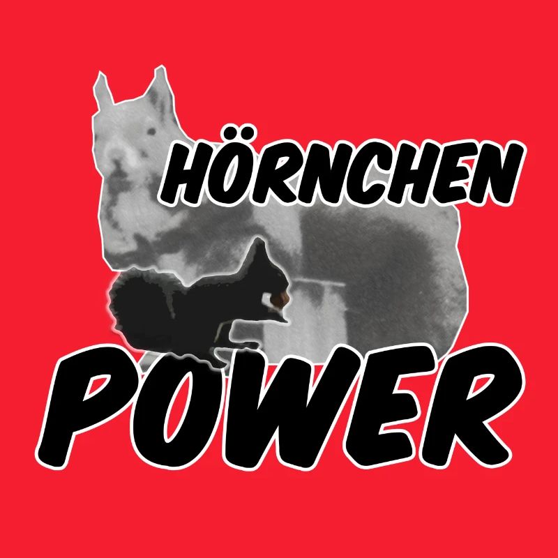 Hörnchenpower Eichhörnchen Tiere Spruch