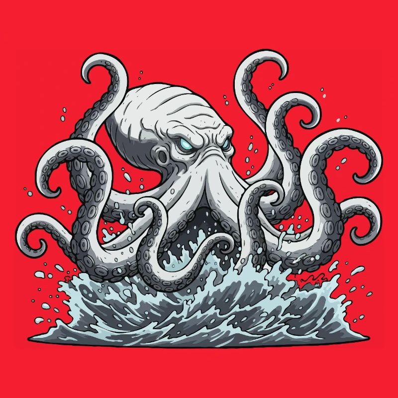 Kraken squid octopus